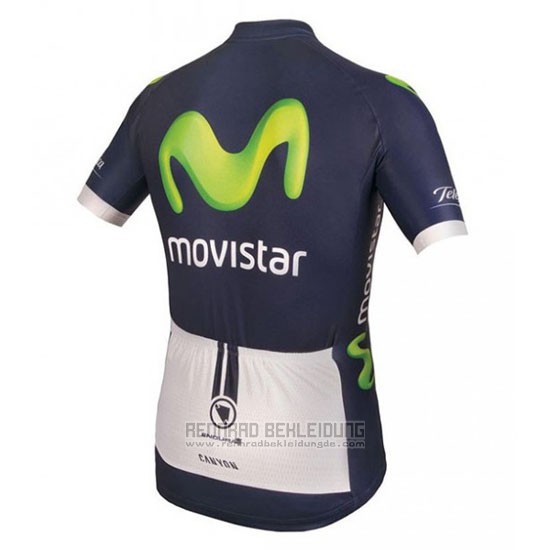 2016 Fahrradbekleidung Movistar Grun und Blau Trikot Kurzarm und Tragerhose - zum Schließen ins Bild klicken